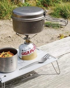 Snow Peak Multi Compact Cookset in Use