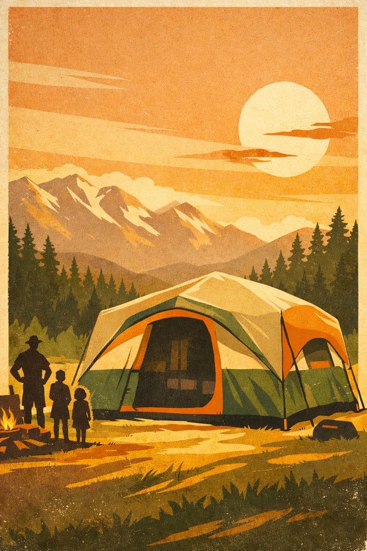 Image for Best 3-season Tent: Coleman Montana Cabin